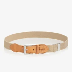 Il Gufo Boys Beige Elasticated Belt Clearance