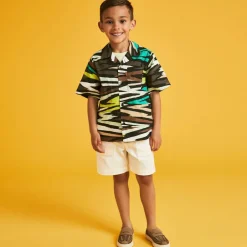 House of Cavani Boys Beige Faux Suede Loafers Discount