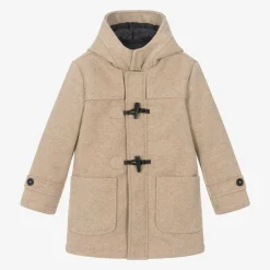 Mayoral Boys Beige Felted Duffle Coat Clearance