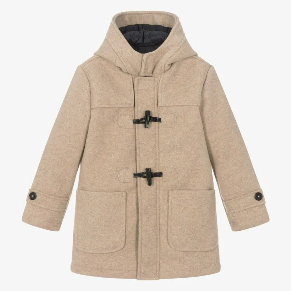 Mayoral Boys Beige Felted Duffle Coat Clearance