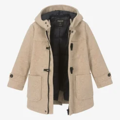 Mayoral Boys Beige Felted Duffle Coat Clearance