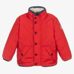 Moncler Enfant Boys Beige Fleece & Down Reversible Jacket Best