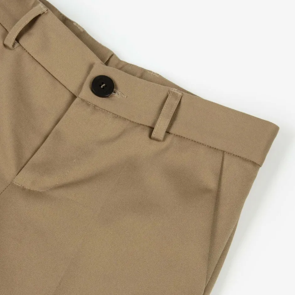 Versace Boys Beige Gabardine Trousers Clearance