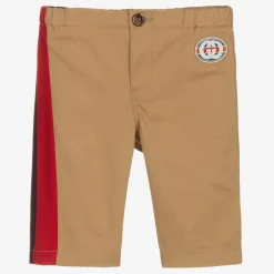 Gucci Boys Beige Gabardine Trousers Online