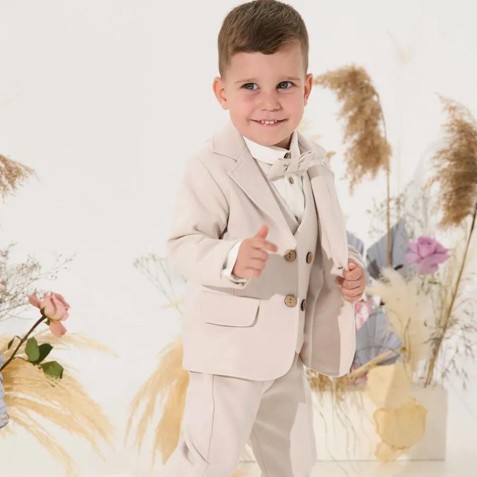 Andreeatex Boys Beige Jersey Suit Best
