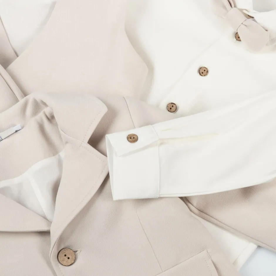 Andreeatex Boys Beige Jersey Suit Best