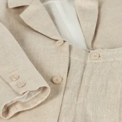 Paz Rodríguez Boys Beige Linen Suit Online