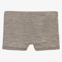 Joha Boys Beige Merino Wool Boxer Shorts Hot
