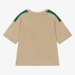 HUGO Boys Beige Organic Cotton T-Shirt Hot
