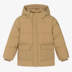 Tommy Hilfiger Boys Beige Puffer Coat Hot