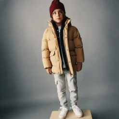 Tommy Hilfiger Boys Beige Puffer Coat Hot