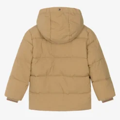 Tommy Hilfiger Boys Beige Puffer Coat Hot