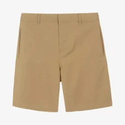 Burberry Boys Beige Twill Shorts Clearance
