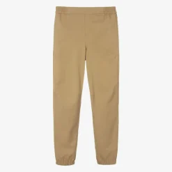 Burberry Boys Beige Twill Trousers Outlet