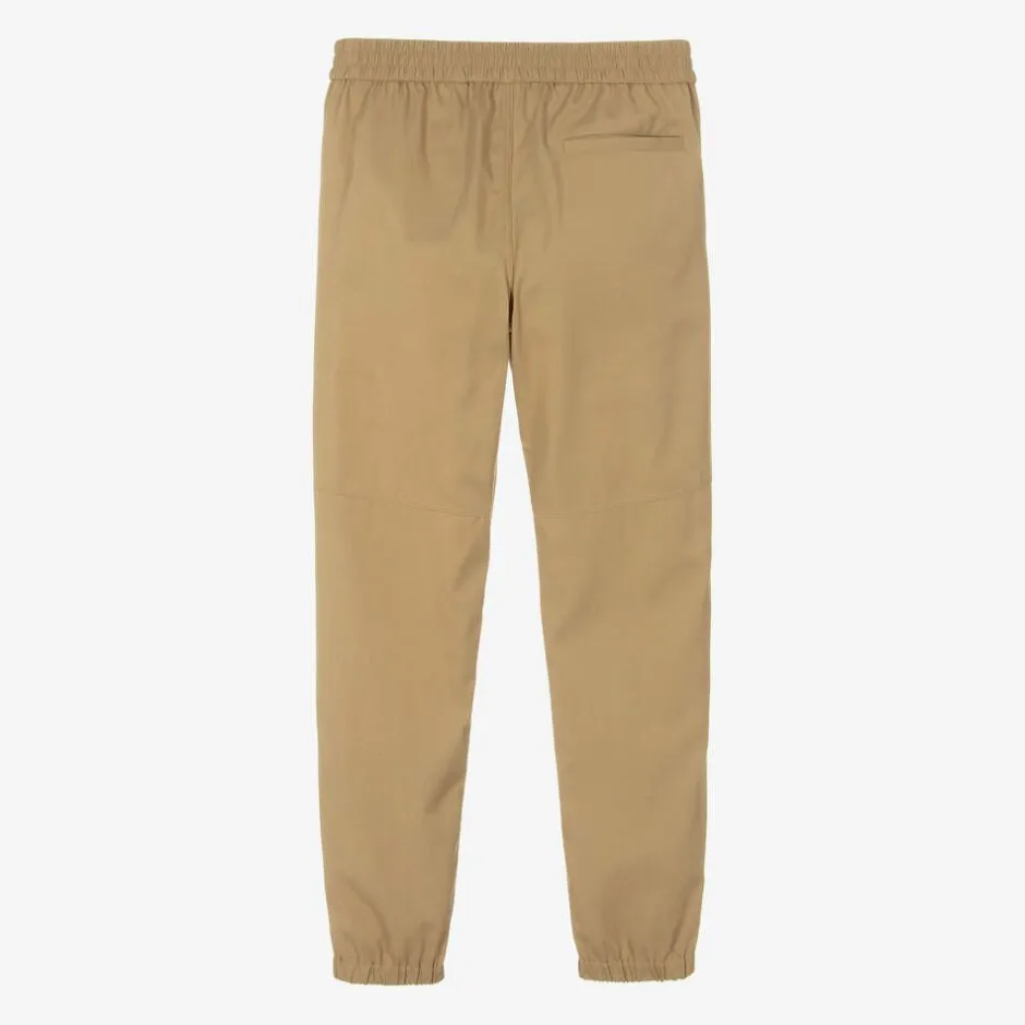 Burberry Boys Beige Twill Trousers Outlet