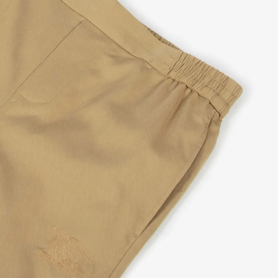 Burberry Boys Beige Twill Trousers Outlet