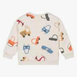Mayoral Boys Beige Vehicle Print Sweatshirt Best