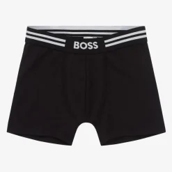 BOSS Boys Black & Grey Boxer Shorts (2 Pack) Online