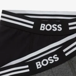BOSS Boys Black & Grey Boxer Shorts (2 Pack) Online