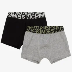 Stella McCartney Kids Boys Black & Grey Boxer Shorts (2 Pack) Clearance