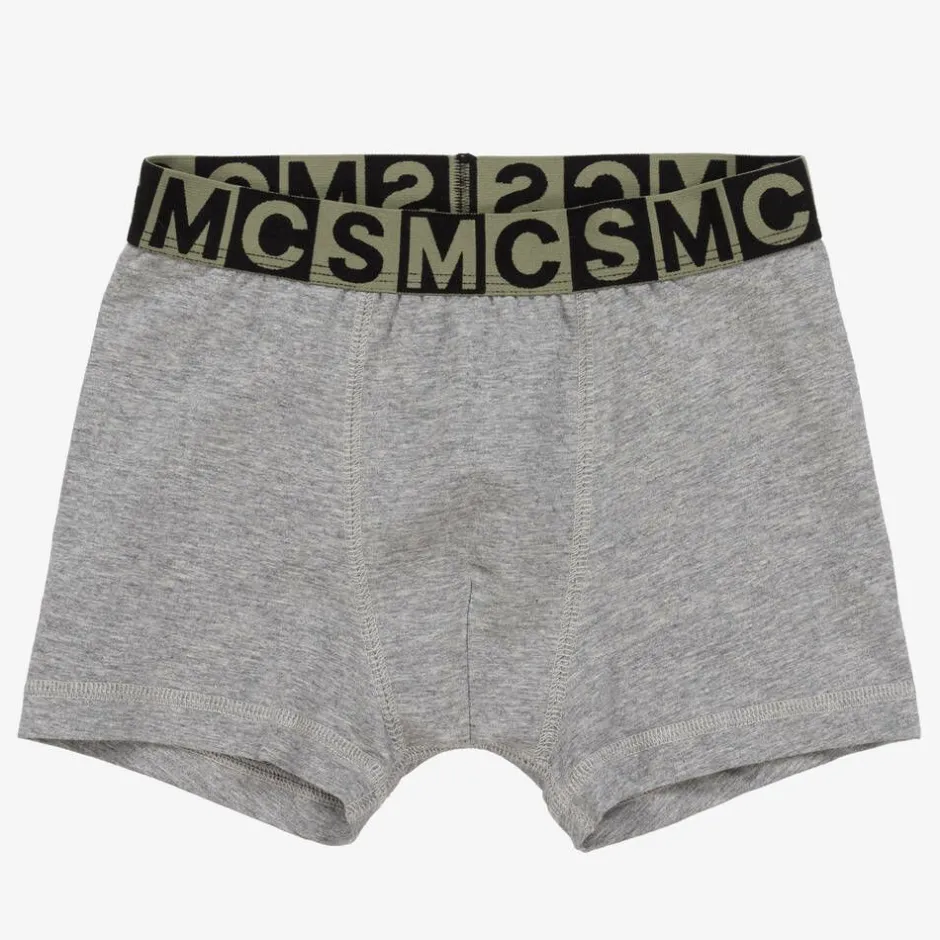 Stella McCartney Kids Boys Black & Grey Boxer Shorts (2 Pack) Clearance