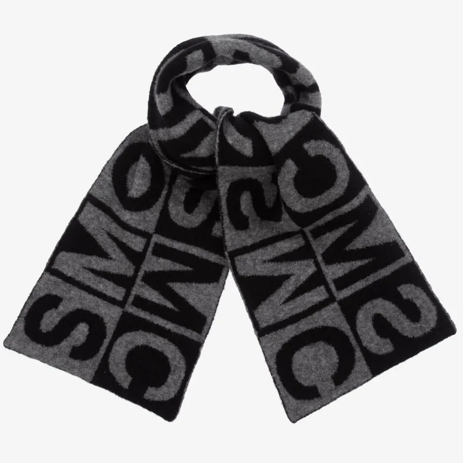 Stella McCartney Kids Boys Black & Grey SMC Scarf Sale