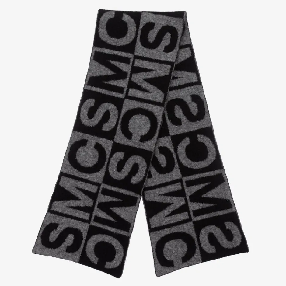 Stella McCartney Kids Boys Black & Grey SMC Scarf Sale