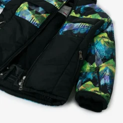 Pilguni Boys Black Abstract Print Ski Jacket Hot