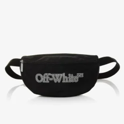 Off-White Boys Black Bookish Logo Belt Bag (23cm) Outlet