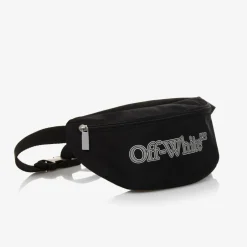 Off-White Boys Black Bookish Logo Belt Bag (23cm) Outlet