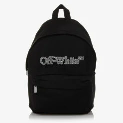 Off-White Boys Black Bookish Logo Backpack (38cm) New