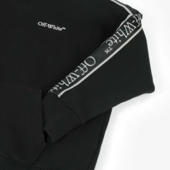 Off-White Boys Black Bookish Logo Hoodie Clearance