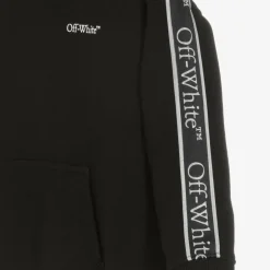 Off-White Boys Black Bookish Logo Hoodie Clearance