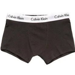 Calvin Klein Boys Black Cotton Boxer Briefs (Pack of 2)