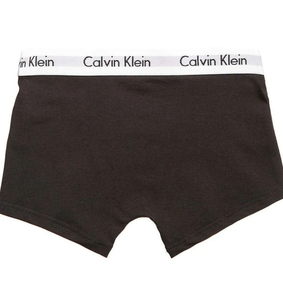 Calvin Klein Boys Black Cotton Boxer Briefs (Pack of 2)