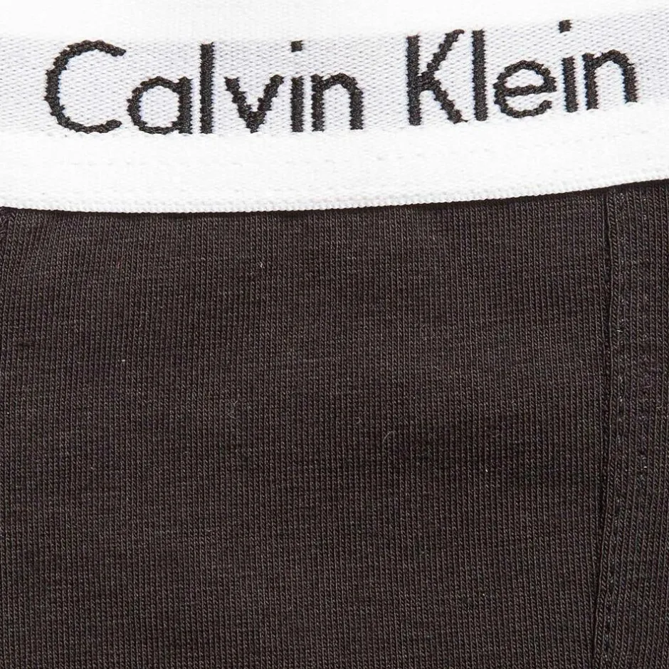 Calvin Klein Boys Black Cotton Boxer Briefs (Pack of 2)