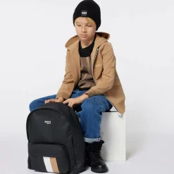 BOSS Boys Black Cotton Double B T-Shirt