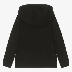 BOSS Boys Black Cotton Hoodie Hot