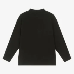 Palm Angels Boys Black Cotton Sweatshirt Hot