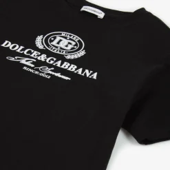 Dolce amp; Gabbana Boys Black Cotton T-Shirt New