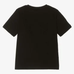 BOSS Boys Black Cotton T-Shirt New