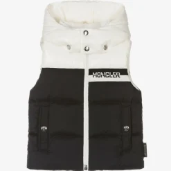Moncler Enfant Boys Black Down Padded Gilet Best