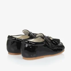 Sevva Boys Black Faux Patent Leather Loafers Online