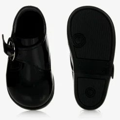 Early Days Boys Black First-Walker Shoes Clearance
