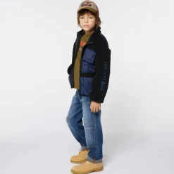 Timberland Boys Black Fleece Zip-up Top Best