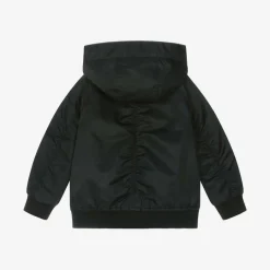 Burberry Boys Black Hooded Jacket Sale