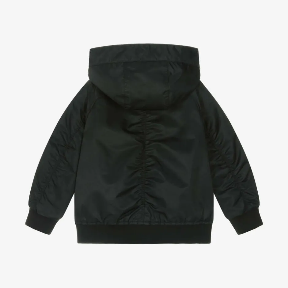 Burberry Boys Black Hooded Jacket Sale