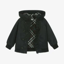 Burberry Boys Black Hooded Jacket Sale
