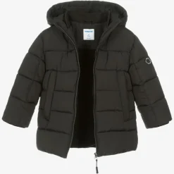 Mayoral Boys Black Hooded Puffer Coat Sale