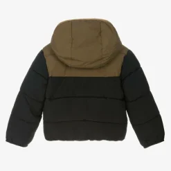 Timberland Boys Black Hooded Puffer Jacket Discount